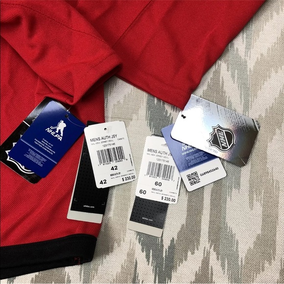 Adidas New Jersey Devils HALL #9 Mens Authentic PRO NHL Hockey Jersey Size S 42 - Picture 12 of 14